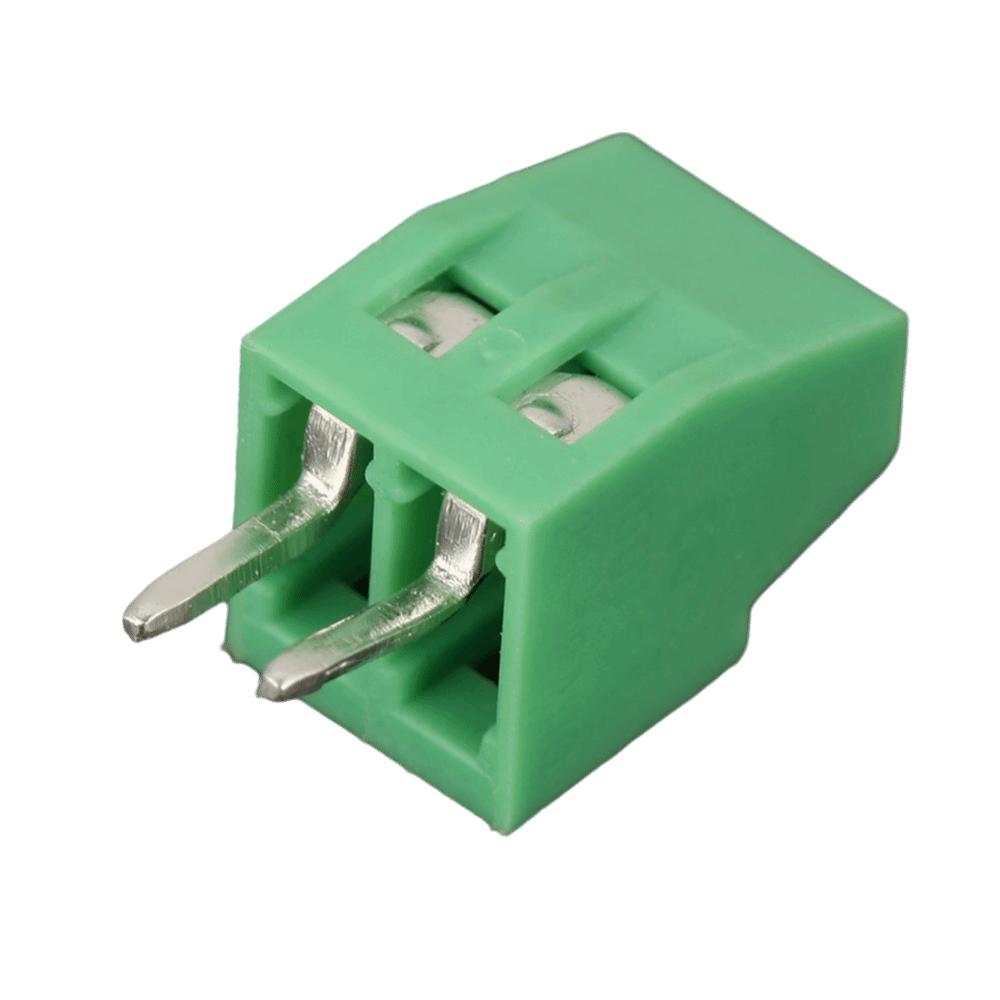 20PCS 2.54mm Pitch 2 Pin Terminal Block Green Terminal Connector  Electrical Connections