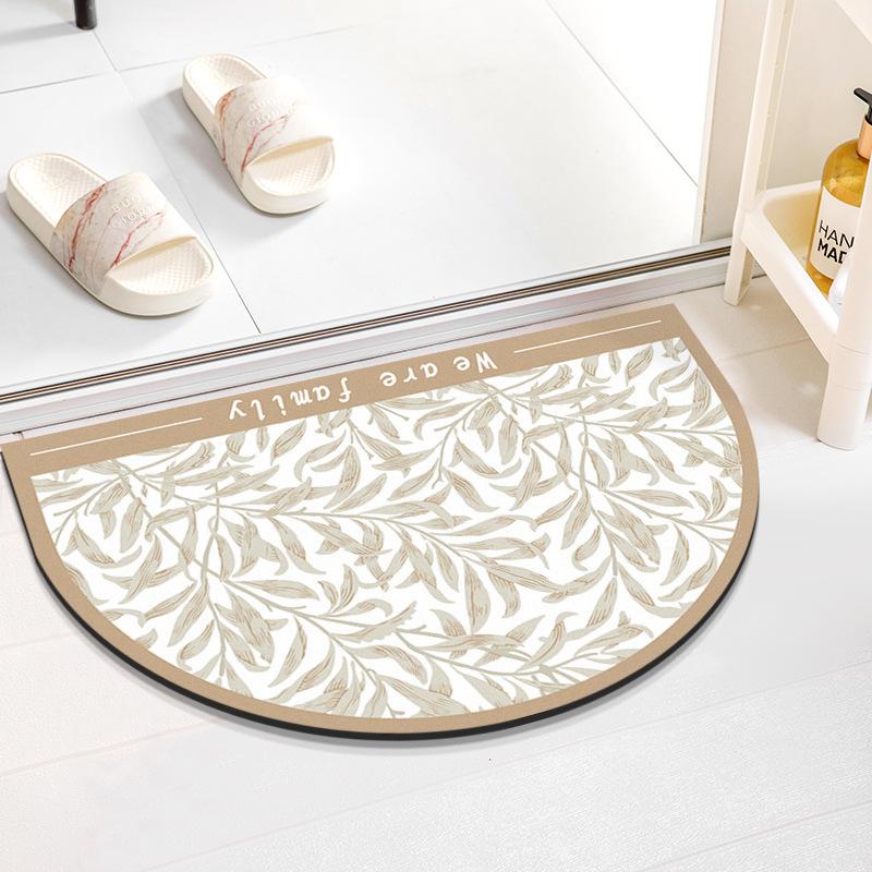 Nordic Wind Washroom Bathroom Slip-resistant Cushion Toilet Soft Diatom Mud Mat Can Be Hand-washed Moisture-wicking Easy To Dry Foot Mat