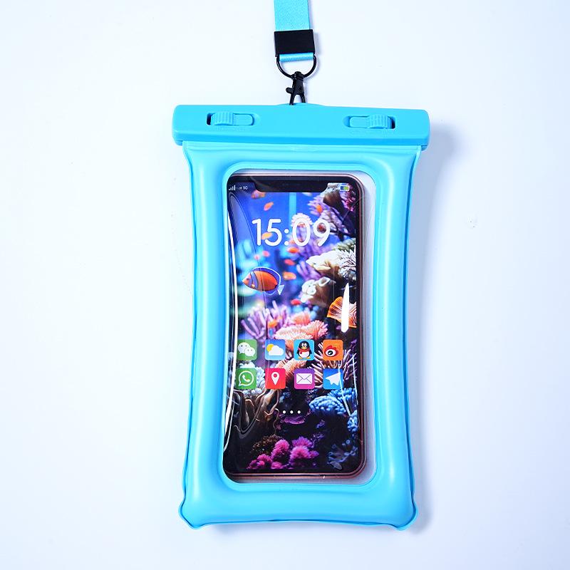 Große wasserdichte Handyhülle mit Airbag und hochtransparenter Touchscreen-Folie - Perfekt für Tauchen, Schwimmen und Regenschutz