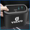 Car Trash Bin Hanging Storage Box ABS Square Pressing Trash Bin For Volvo 240 C70 S40 S50 S60 S70 S80 S90 V40 V50 V60 V90 XC40 XC60 XC90 Vnl Truck