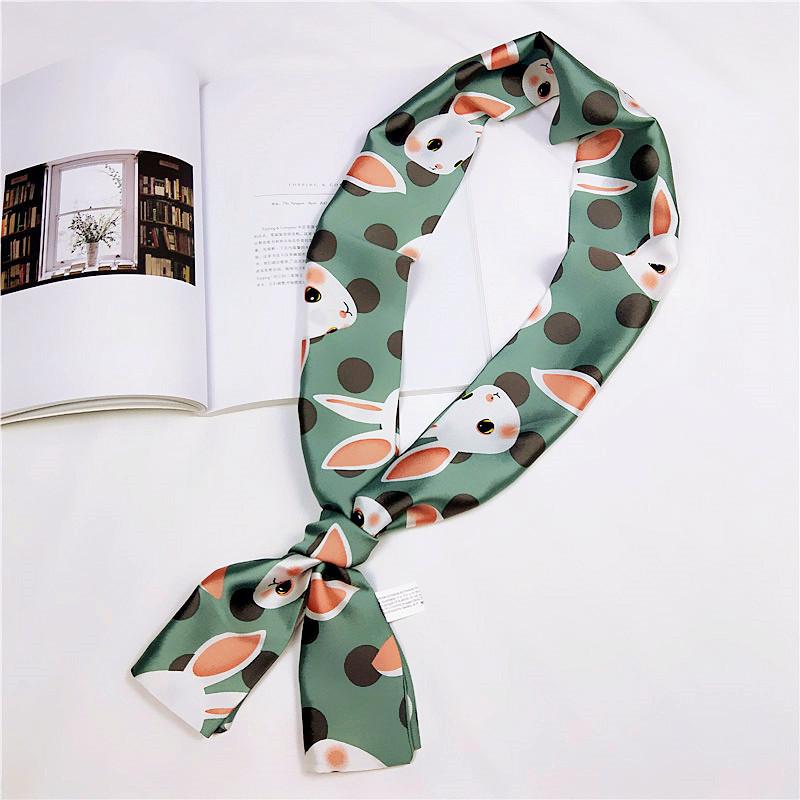 Mały szalik damski długi styl wiosna i jesień dwustronna dekoracja uniwersalny zimowy mały szalik profesjonalny szalik długi szalik akcesorium