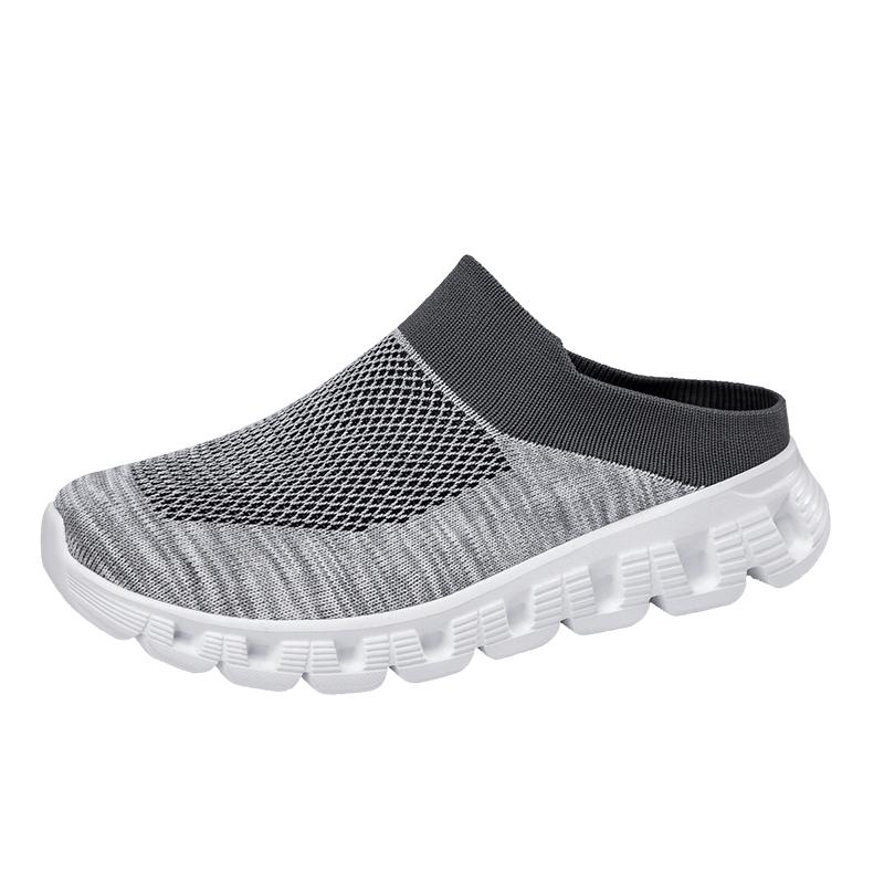 

Men s and women s new sports casual shoes Spring and autumn net breathable half slippers jogging net walking shoes 48 35
