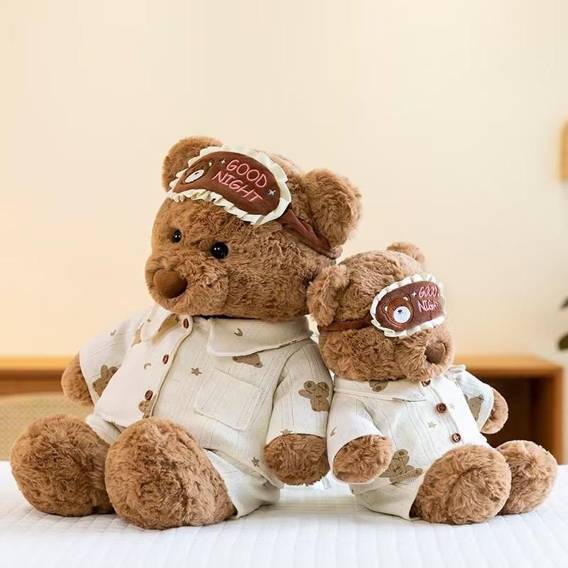 Teddy Bear Cartoon Animal Stuffed Plush Toy Red Plaid Children Birthday Gifts