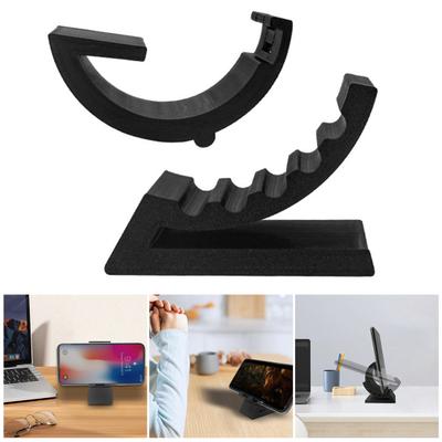 Mobile Phone Holder Plastic Portable Cell Phone Mount Adjustable Desktop Cradle