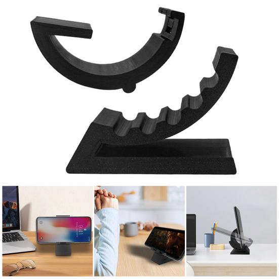 Mobile Phone Holder Plastic Portable Cell Phone Mount Adjustable Desktop Cradle Dock for All Phones