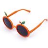 1pc Orange Design Party Glasses, Cartoon Plastic Fruit Design Party Prop Glasses For Party
