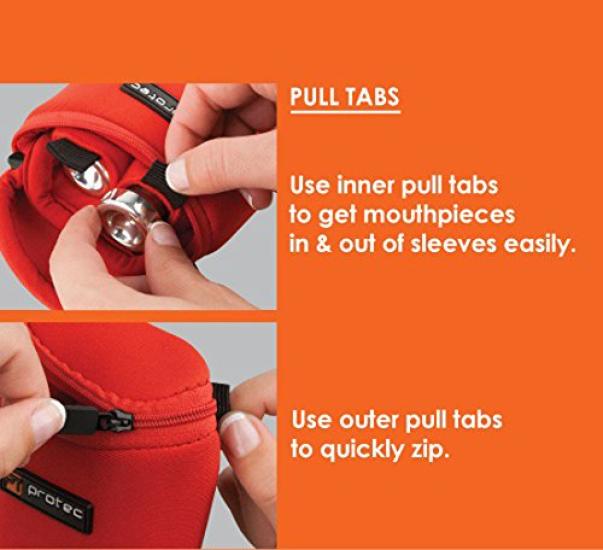 PROTEC Mouthpiece Pouch Red Neoprene 3 N265RX