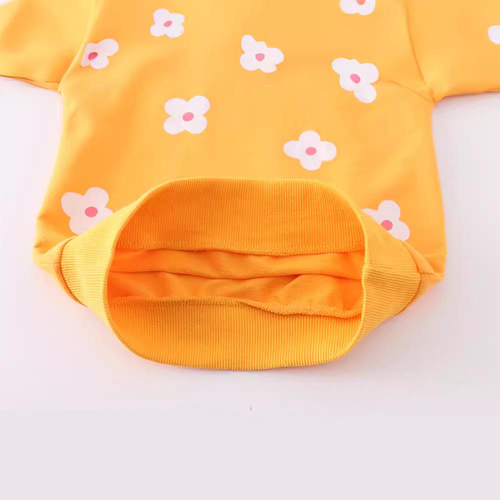 Girls' Cartoon Cotton Knit Hoodie - Long Sleeve, Autumn Style, European & American Brand Kids' Clothing