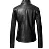 VANGULL Brand Women Faux Leather Jackets Fashion Autumn Winter Female Solid Color PU Leather Coat Long Sleeve Plus Size Leather Jacket