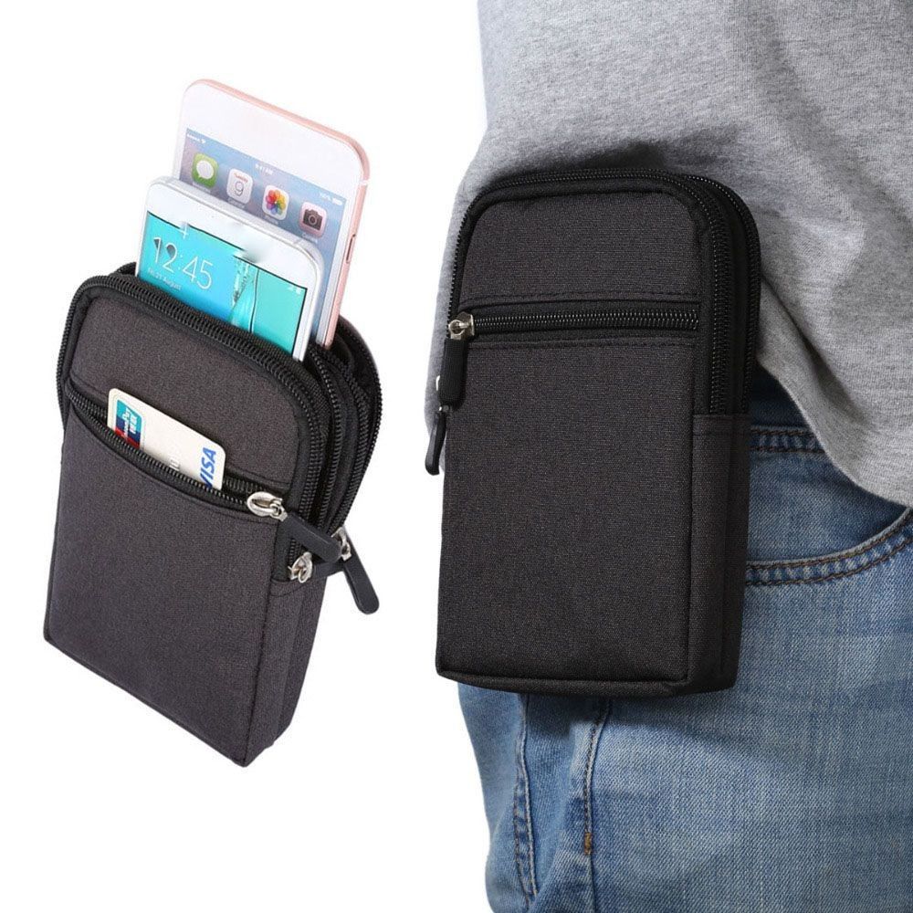 Carrying Case Cell Phone Case Three Layers Mobile Phone Waist Packs  Hiking Climbing