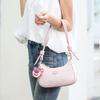 New Disney Strawberry Bear Series PU Shoulder Bag Regular Women's White/Pink BMK-71537W