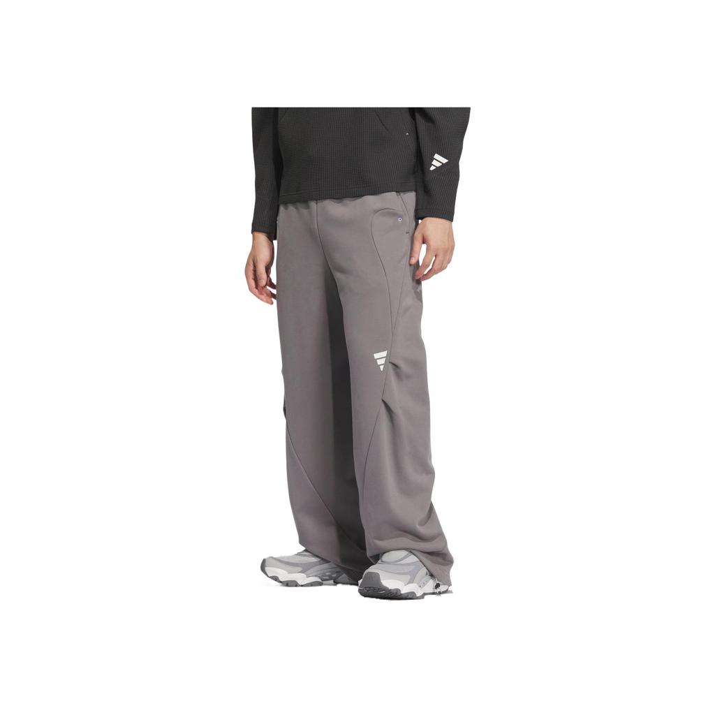 adidas Fustl Kn Pt 2 Outdoor Lace-Up Comfortable Pocket Casual Pants Men Bottoms Gray JZ8717