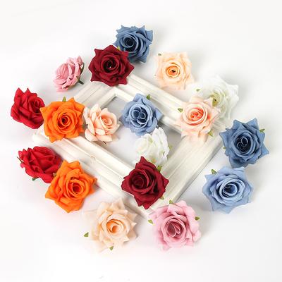 5/10 Stück Handgefertigte Rose Künstliche Blume Kopf Weihnachten Zuhause Zimmer Dekoration Bastelblume Kranz Für Partys Bräute Hochzeitsdeko