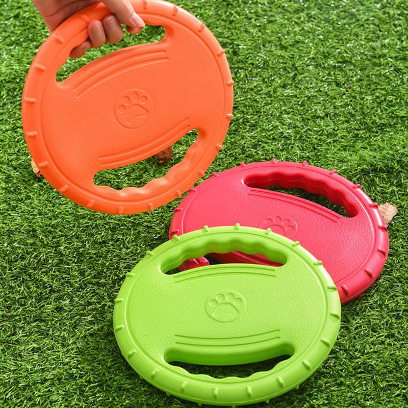 EVA Bite Resistant Flying Disc Dog Toys For Dog Multifunction Pet Puppy Training Toys Outdoor Interactive Game Pet Dogs Products