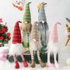 Rudolph Faceless Christmas Doll with Striped Knit Hat Hanging Decoration