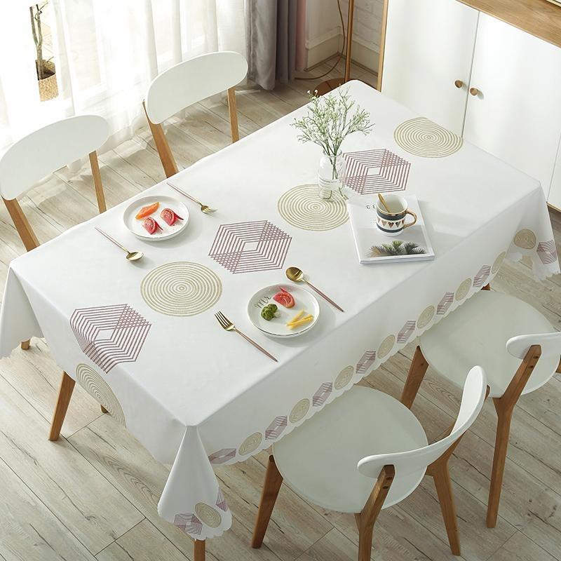 New Printe Rectangle Round Table Cloths Waterproof  Plastic PVC Oilproof Tablecloths Table Cover Home Decor Christmas Tablecloth