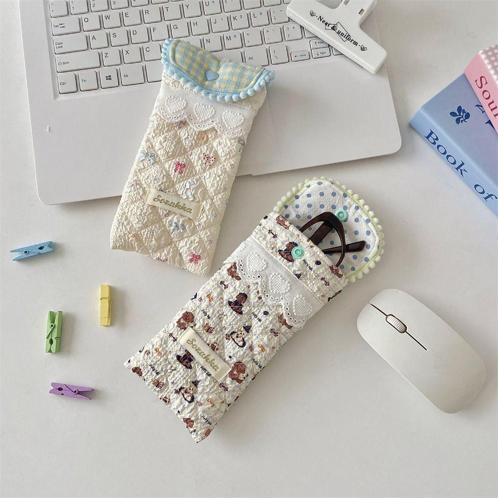 Cartoon Pattern Glasses Storage Bag Dustproof Glasses Protective Cover Sunglasses Case  Travel