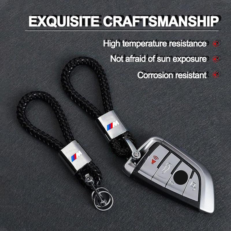 Car Key Chain Key Ring Key Lanyard Car Emblem Auto Accessories For BMW M E34 E36 E60 E90 E46 E39 E70 F10 F20 F30 X5 X6 X1 M3 M5 M6 E71 F01 F02 F87