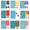Screen Printing Templates with 2 Clay Scraper Tools Used for Making Earrings