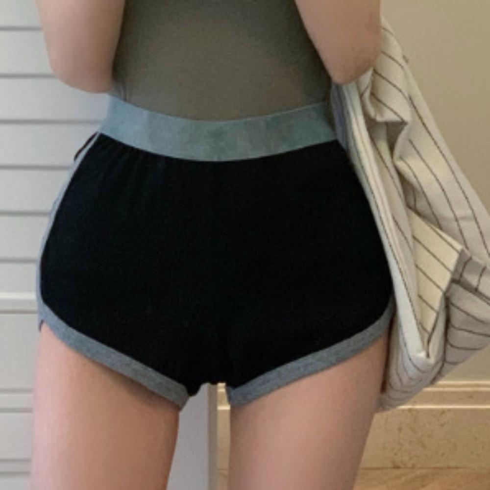 

Лоскутные мини-повседневные шорты в полоску женские летние шорты спортивные