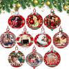 8/10Pcs DIY Christmas Tree Pendant Wooden Holiday Decorations  Home Decor