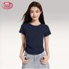Langsha Women's Slim Fit Round Neck Short Sleeve T-Shirt
