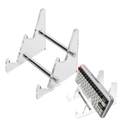 Keyboard Stand, Keyboard Holder for Office Use | 2-Tier Keyboard Storage Holder for Tablets and Photo Frames, Clear Acrylic Keyboard Display, 1 Keyboa