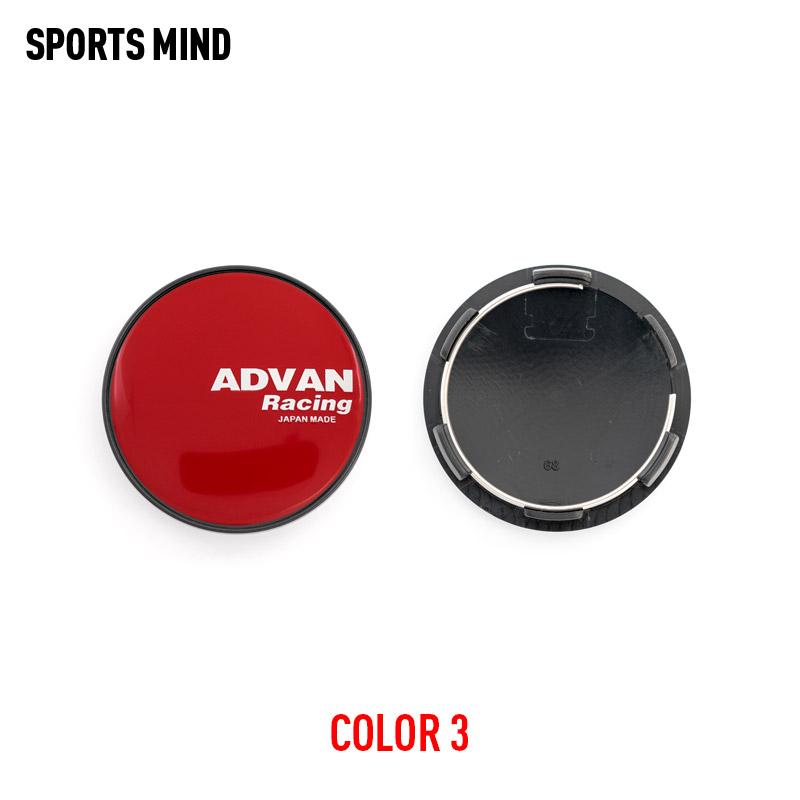 4PCS/lot 6 COLORS 68MM ADVAN RACING Car Wheel Center Hub Caps Car Refitted Emblem Logo Dust-Proof Cover
