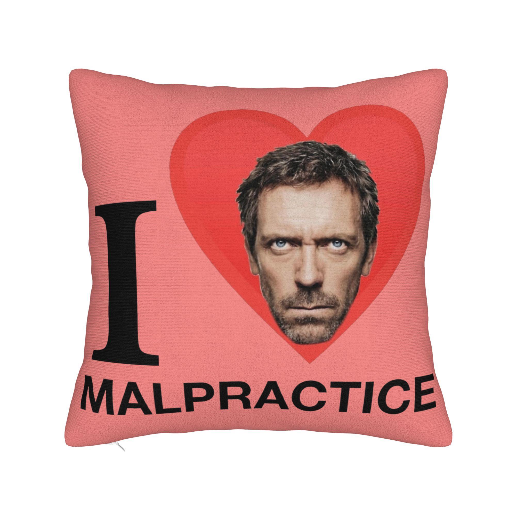 

I Love My Wife Dr Gregory House MD Pillowcase Soft Fabric Cushion Cover Decoration Pillow Case Cover Home Drop Shipping 40*40cm 30cmx30cm