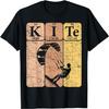Kitesurfing Periodic Table Elements Kiteboarding Retro T-Shirt(4)