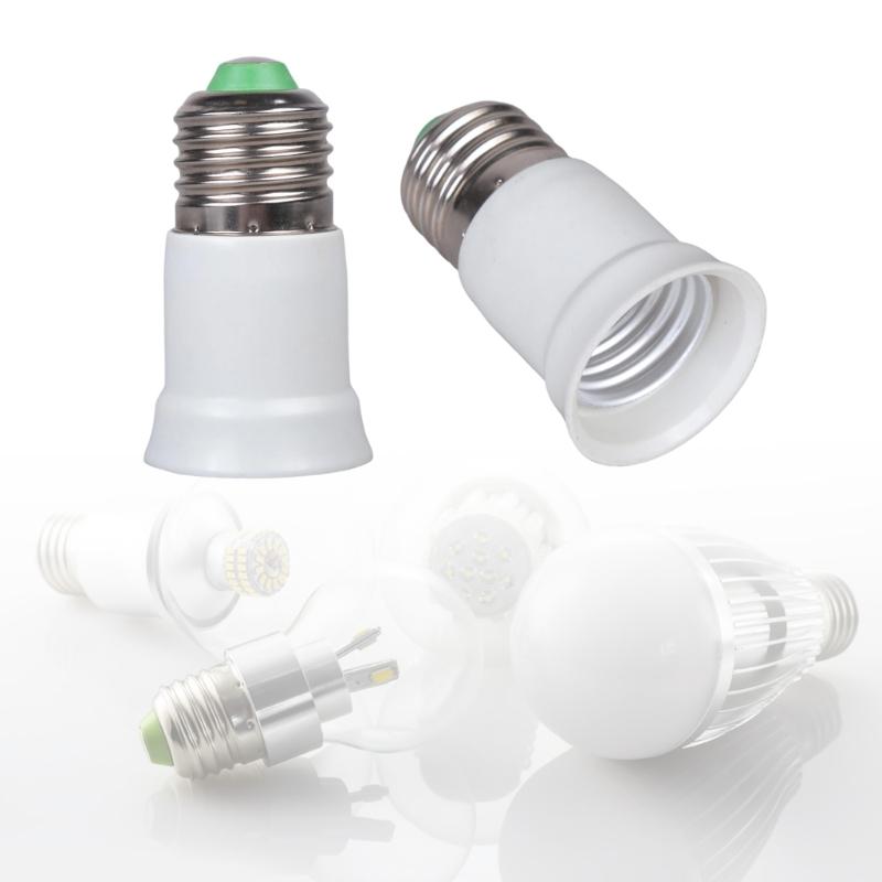 3PCS E27 Lamp Holder Extender 65mm Plastic Metal Base Light Bulb Elongator For Easy Installation Of Light Bulbs