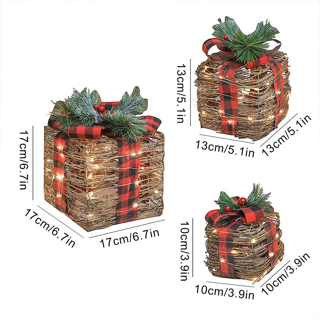 Vánoční dekorace Dárková krabička Dekorace dvora Dekorace okna Rekvizity