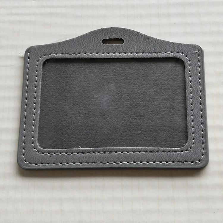 New Candy Color Card Holder Protect Cover Case Business Credit Card Work ID Card Badge Holder Office Supplies