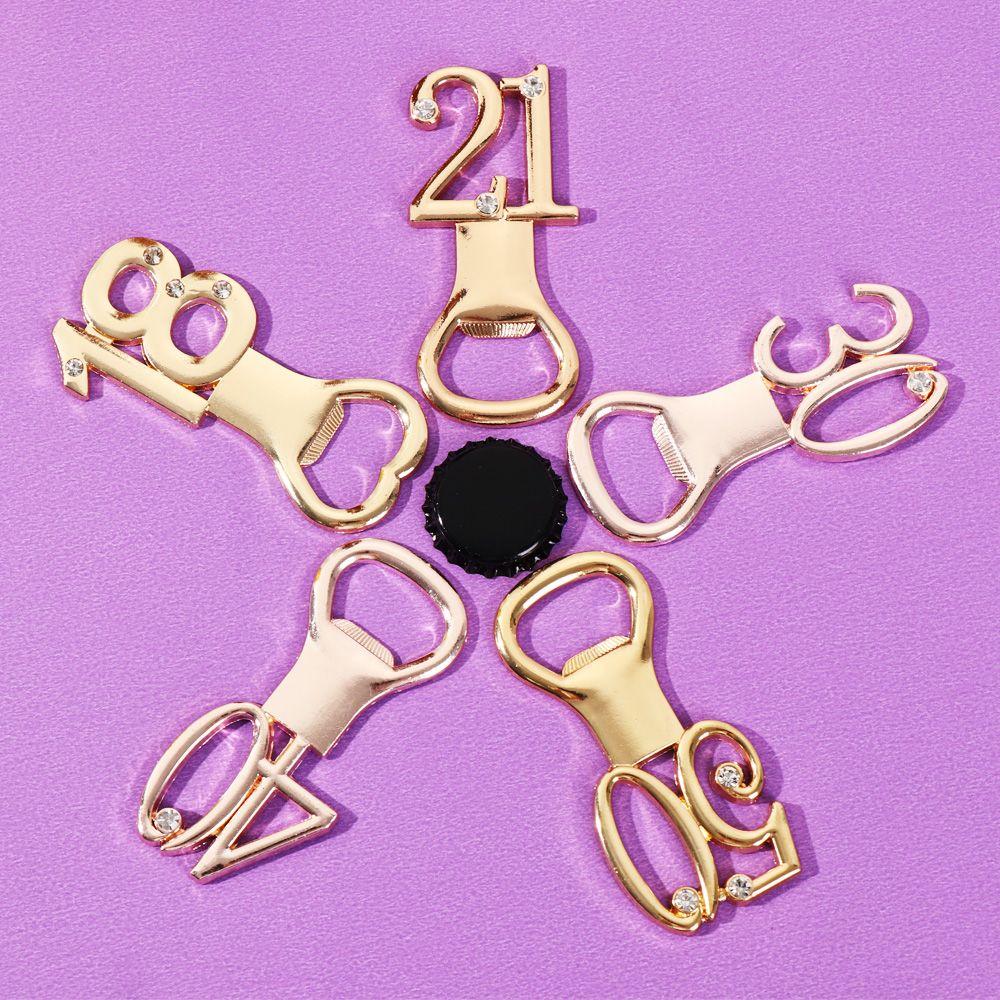 Souvenir Party Supplies Number shape Anniversary Bar Tool Beer Opener Age Birthday
