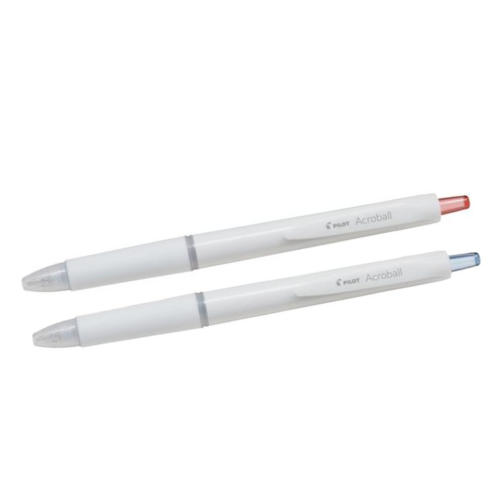Pilot OilBased Acroball Ballpoint Pen Off White 05mm