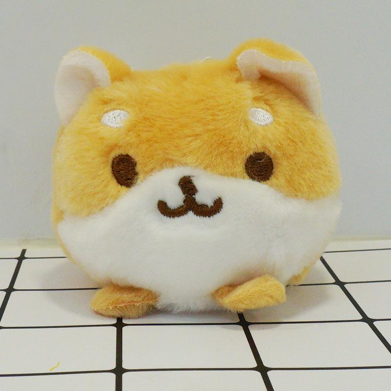 Doll Shiba Inu Short Plush Toy Bag Pendant Keychain Cartoon Colors Multiple