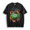 8-Ball Green Graffiti and Orange Splat T-Shirt