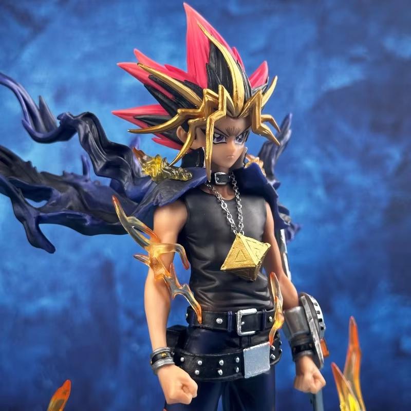 

Dark Yu-Gi-Oh Yugi Atem Action Figure Double-Headed Anime Static Statue Desktop Decor Collectible Toy Surprise Gift Anime Fans