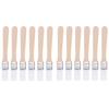 1/12Pcs 0.6 Inch Paint Brush Nylon Bent Head Fences Wood Handle  Wall