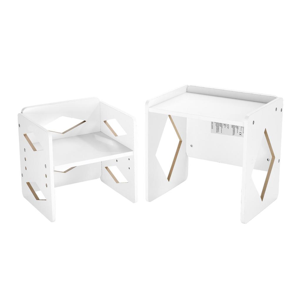 VEVOR Montessori Weaning Table and Chair Set, Wooden Toddler Table and Chair Set for Aged 1-5