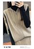 2025 A/W Hooded Wool Knit Vest - Zippered Sleeveless Sweater Coat