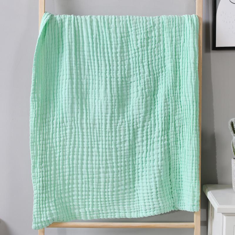 Cotton Blanket 6 Layers Gauze Solid Color Throw Blanket Summer Air Conditioning Towelling Coverlet Quilt Decorate Bed Blankets