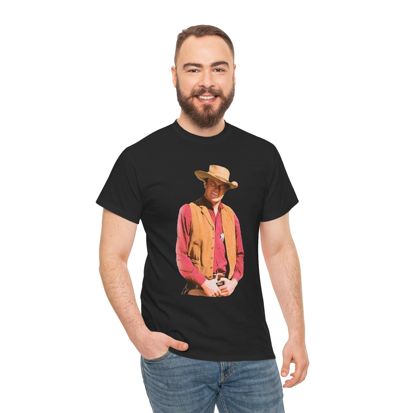Gunsmoke Mr Dillon Unisex Heavy Cotton T-Shirt, cowboys TV show M