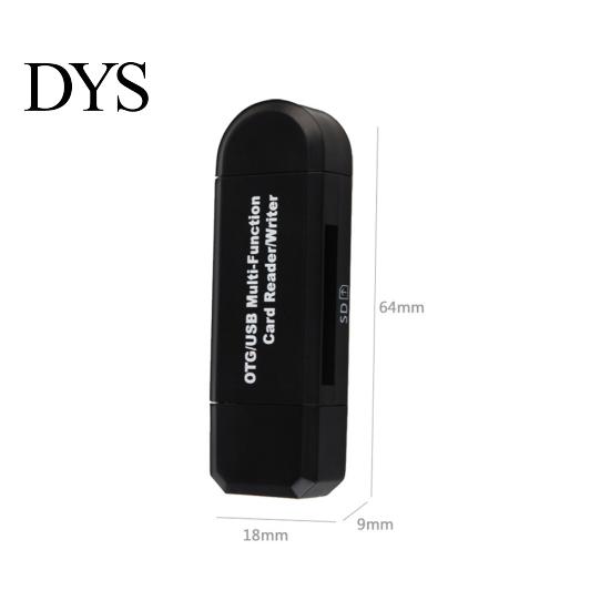 Portable High Speed Micro USB SD TF OTG Card Reader for Mobile Phone Laptop