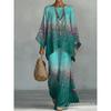 1116 European and American spring new printing temperament round neck versatile casual loose two-piece set
