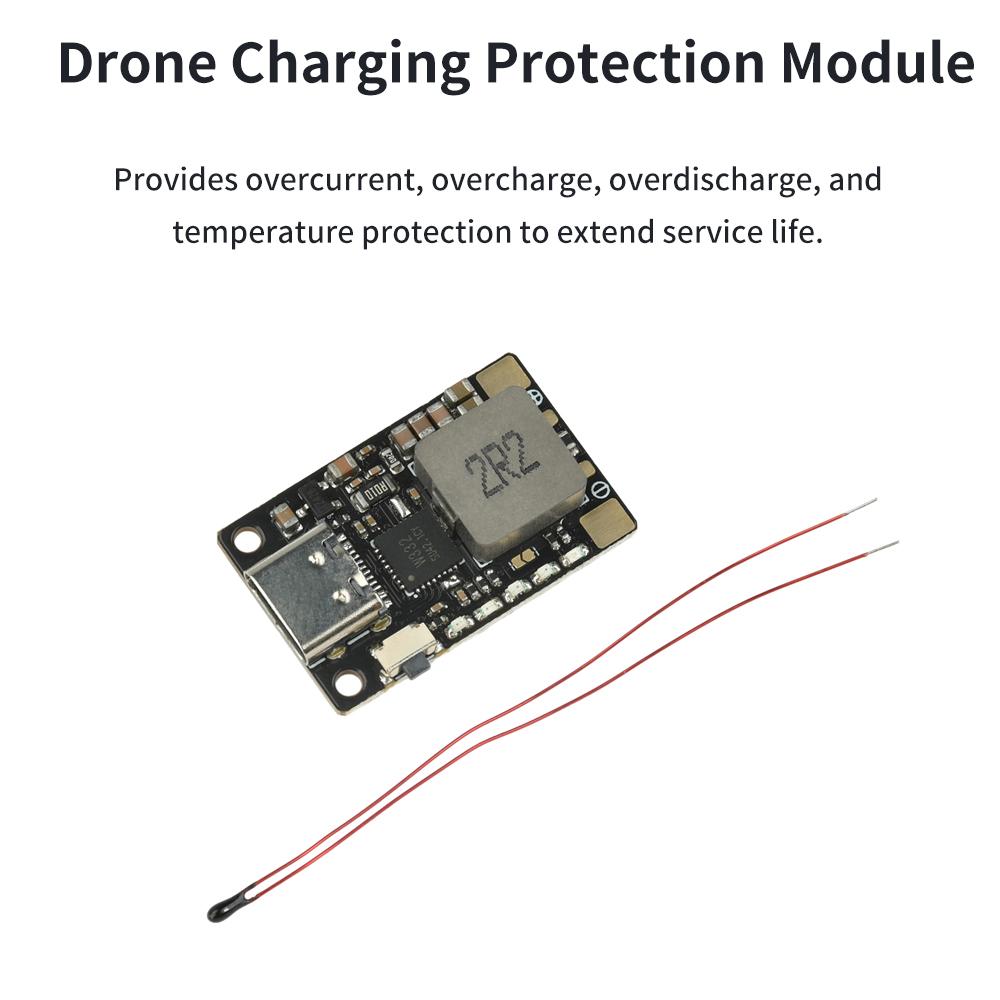 3.7V 18W Lithium Battery Fast Charging Module Balanced Booster Type C Fast Charging Protection Board for Mobile Power Bank Drone