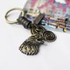 Unisex Eagle and Owl Genuine Leather Keychains - Handbag and Clothing Pendants