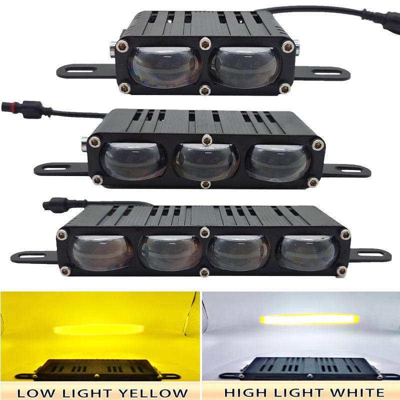Car Grille Light, Motorcycle Auxiliary Driving Light, Auto Work Light LED Bar Truck Off-road Vehicle 4x4 High Brightness Lights