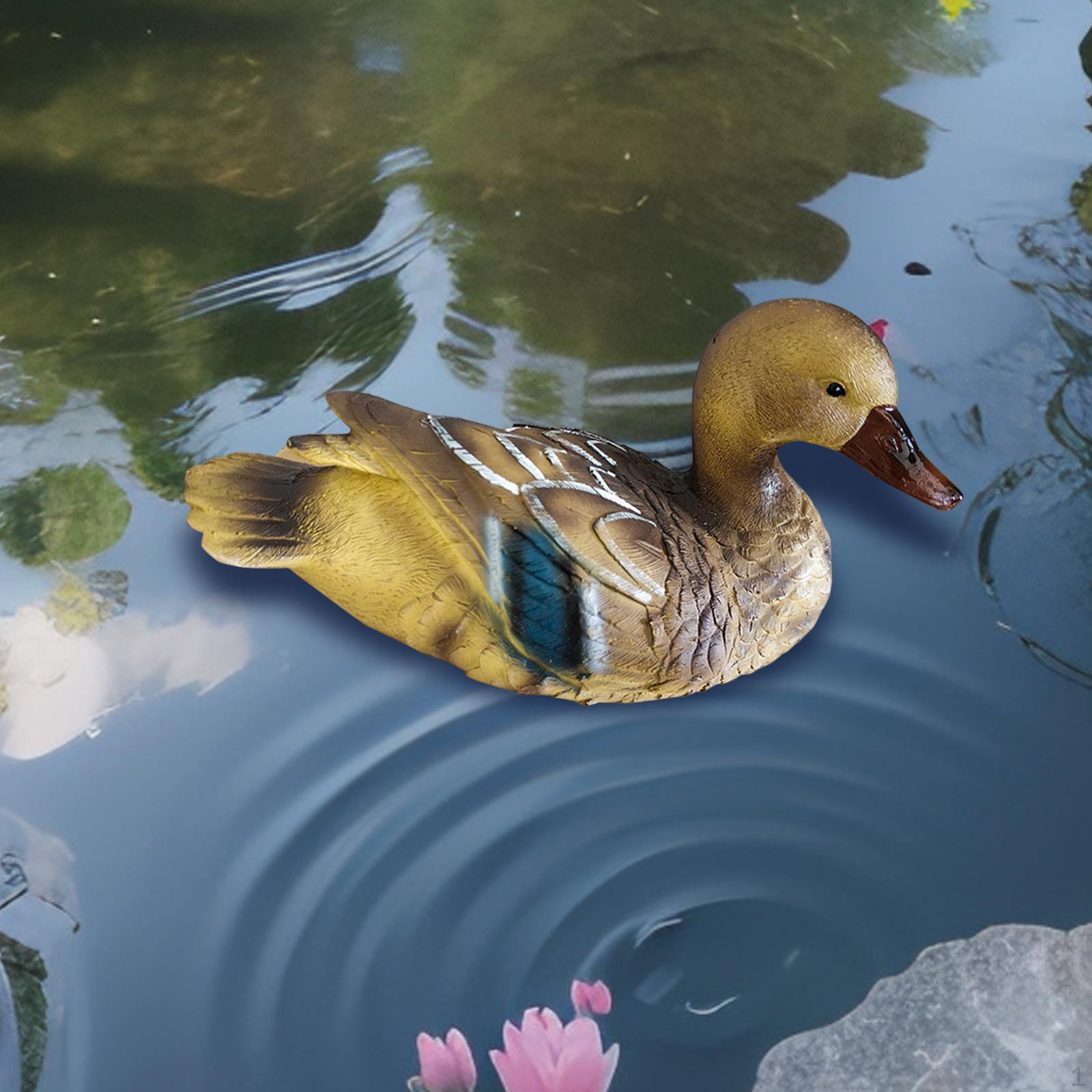 

Декор для пруда с утками, Скульптура животного,, Центральный элемент, Декоративная полирезиновая фигурка Садовая статуя для жёлтый