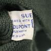 Sears 70s vintage Long sleeve Suede leather switching sweater M knit Men's Used